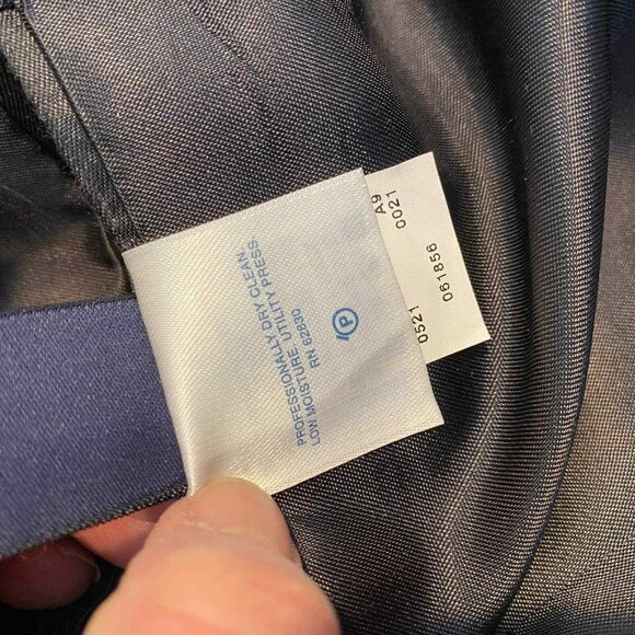 Lands' End Sport Coat Blazer Mens 40L Gray Wool Single Notch Lapel Pockets Lined - Picture 9 of 9